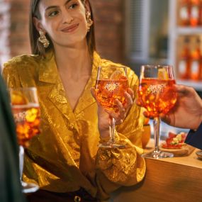 Aperol Spritz terrace Mánes Praha