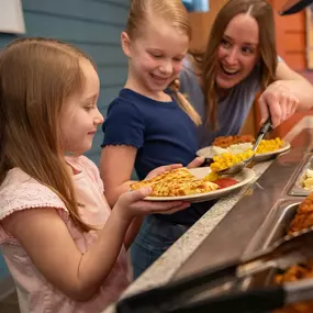 Kids Night on Tuesdays-one child 12 and under eats free per paying adult! Visit Pizzaranch.com for details.