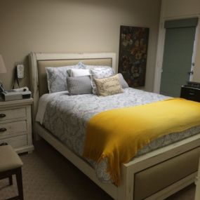 A sleep testing bedroom at The Sleep Apnea Girl