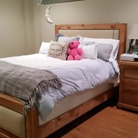 A sleep testing bedroom at The Sleep Apnea Girl