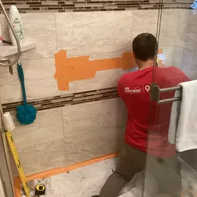 Shower Modification - Grab Bar Installation