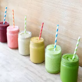 Amazing selection of smoothies, whole fruit, no added sugar!