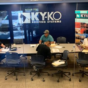 KY-KO Roofing team meeting.