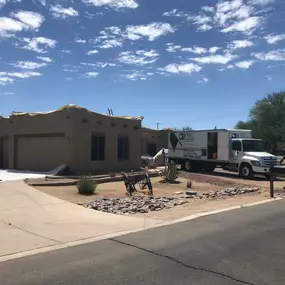 Repairing foam roof in Scottsdale.