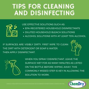 Tips for disinfecting your home!