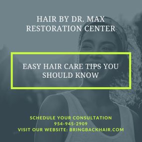 Hair seems to be just one of those things we don’t think much about. Until we start to lose it on our heads, that is. There are many incorrect habits that can encourage hair loss. In this article, we will go over some very easy hair care tips you should be following to promote healthy hair growth