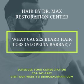 Hair By Dr. Max, Restoration Center

While it is rather uncommon relative to scalp hair loss, beard hair loss (alopecia barbae) is something that many people suffer from. Similar to hair loss of the scalp (alopecia areata), beard hair loss can leave your facial hair looking patchy or incomplete. While the causes can be different for each person, we’ll go over how to catch it early on and what you can do to best treat it.