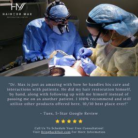 As a surgeon, there is nothing better than knowing you truly made a difference in your patient’s well-being. I love seeing you all share your experience with us! It helps us strive to continue delivering the absolute best???????? #hairrestoration #hairtransplant #patienttestimonial #ftlauderdale #fyp