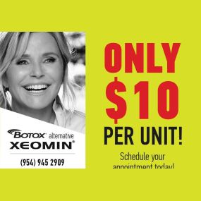 Do not miss our Wrinkle-Free Wednesday at Maxim Medical ????

-Only $10 per unit!

-Treatment: Xeomin or Dysport

-Purpose: Treat brow wrinkles, crow’s feet, and frown lines

-How It Works: Xeomin is a form of botulism toxin that blocks muscle movement in areas that contribute to wrinkles. Xeomin undergoes an extra purification step than Botox

-Results: Last from 3 to 4 months, and many claim Dysport or Xeomin effects start to take in much quicker than its alternatives

-Phone: 954-945-2909
-Em