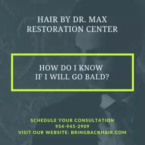 While there are obvious signs that you may be losing you hair, there are also other means to tell if it may not be visible at the current moment. Some of these signs include:
-Changes In Hairline
-Excessive Hair Loss After Showering or Brushing
-Thinning Of Crown Area
-Your Partings Are Getting Wider
-Mitigate Self-Inflicted Damage To Your Hair
If you have concerns or questions regarding hair loss, please feel free to call us at 954-945-2909 or visit our website at Bringbackhair.com