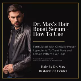 Each bottle of Dr. Max’s Hair Boost serum has 60mm of the topical solution in it. The necessary amount per use is about half of the droplet. This will be enough to treat the entire scalp, from the hairline to the crown area, making it a very economic method. One bottle will typically last the patient 3 months of consistent usage.

Starting from the hairline, squeeze the droplet lightly while spreading the solution around the scalp. It is important to treat your scalp, not your hair. In other wor