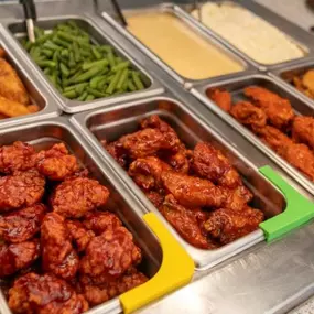 Variety of delicious wings!