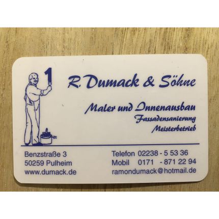 Logo van R.Dumack- Malerwerkstätten- Fliesen, Innenausbau,Fassaden