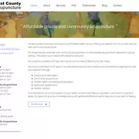 website design for El Cajon Acupuncture and Alternative Medicine