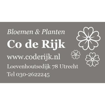 Logo van Co de Rijk Bloemen en Planten