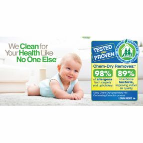 Chem-Dry of St. Marys can remove 98% of allergens from your carpet and upholstery. Let Chem-Dry help make your home cleaner and your home healthier.