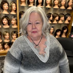 I absolutely love this new wig by Ellen Wille that Sue is wearing. It’s light and airy and the curls look so natural. And that hairline ????. 
Stop by and check out all the new wigs we have in the store!
