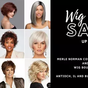 Semi-Annual Wig Sale April 2023 - 20-50% OFF all in-stock wigs from April 1-30.
We carry a variety of designer wigs, hairpieces, turbans and supplies.
Our complimentary wig consultations are in a private fitting room by experienced consultants.