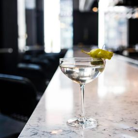 Perfect Italian Martini at the Bar