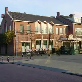 Ruim parkeren, terras