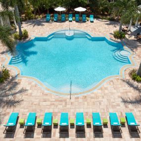 The outdoor pool at 24 North Hotel