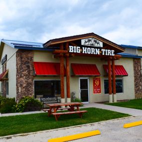 Front of Buffalo, Wyoming Big Horn Tire Sales Shop