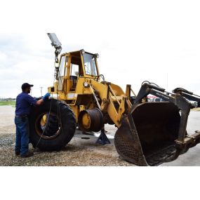 Tire Change on a Tractor