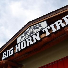 Front of Buffalo, Wyoming Big Horn Tire Sales Shop