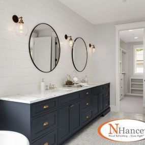 Bathroom Cabinets Painted by N-Hance!