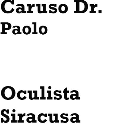 Logo de Caruso Dr. Paolo Oculista