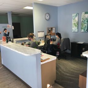 The front desk at Rivercity Chiropractic and Rehab