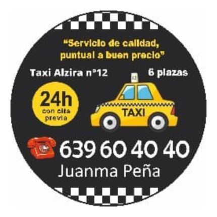 Logo od Taxi Alzira Juanma Peña - 6 plazas.