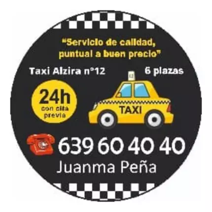 Logotipo de Taxi Alzira Juanma Peña - 6 plazas