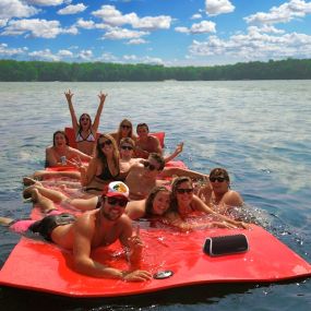 Paradise Pad - large floating water mat.  Rent or buy.