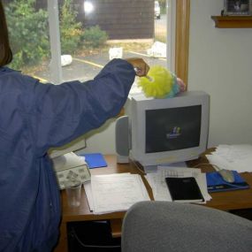 Office cleaning.