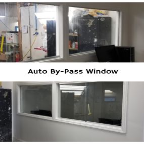 Are you wanting to make it easier for your customers to make payments and to collect documents? We can install a by-pass window into your business! Contact us today!