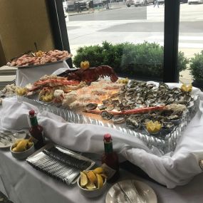 Check out the seafood at our restaurant.
