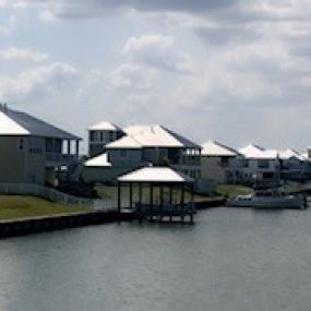 Grand Cay Harbor Beautiful Standing Seam Roofs on the Coast Line