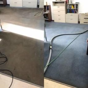 Incredible Before and After Commercial Carpet Cleaning job done by Green Mitten Chem-Dry.