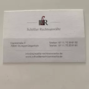 Bild von Schöller Rechtsanwälte - Anwaltskanzlei - Rechtsanwalt Stuttgart Degerloch