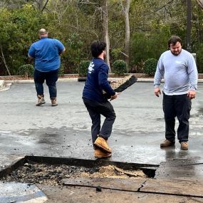 Bluewater Plumbing Service doing a large commercial plumbing repair project in Whiteville, North Carolina