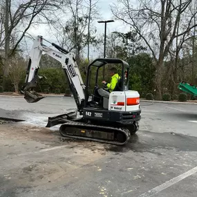 Bluewater Plumbing Service doing a large commercial plumbing repair project in Whiteville, North Carolina