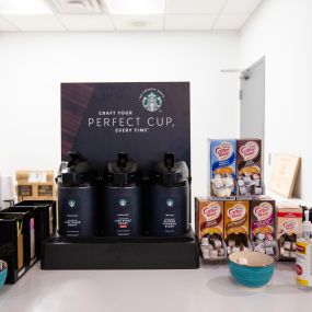 Service Customer Lounge Proudly Serving Starbucks Coffee