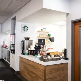 Service Customer Lounge Coffee, Soda & Cookie bar.