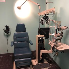 Exam lane equipment, some of the equipment used by Dr. Mayes during an exam.