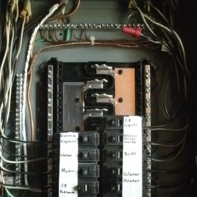 Electrical panel. Spare space.