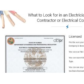Electrician. What to look for in an electrician.