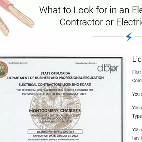 Electrician. What to look for in an electrician.