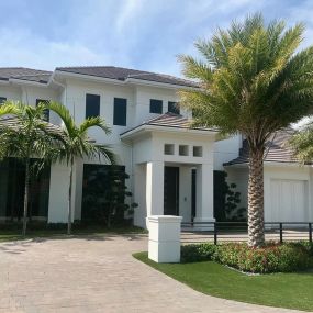 We installed the windows, doors, and glass railings in this custom home in Royal Palm Beach, FL