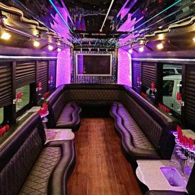 25 Person Party Bus Interior